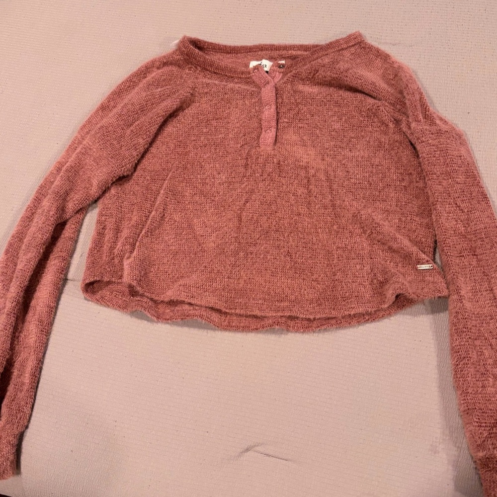 Hollister Dusty Rose Knit Top